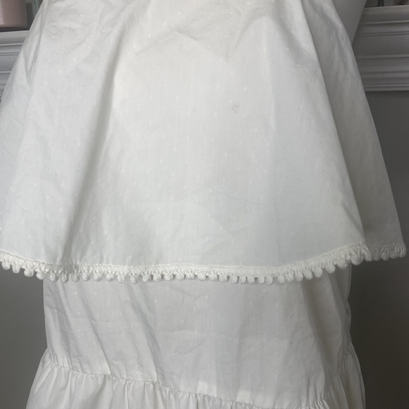 Rebecca Minkoff Palm Poplin Cotton Blend Lace Trim Dress Size 4 - Picture 10 of 14